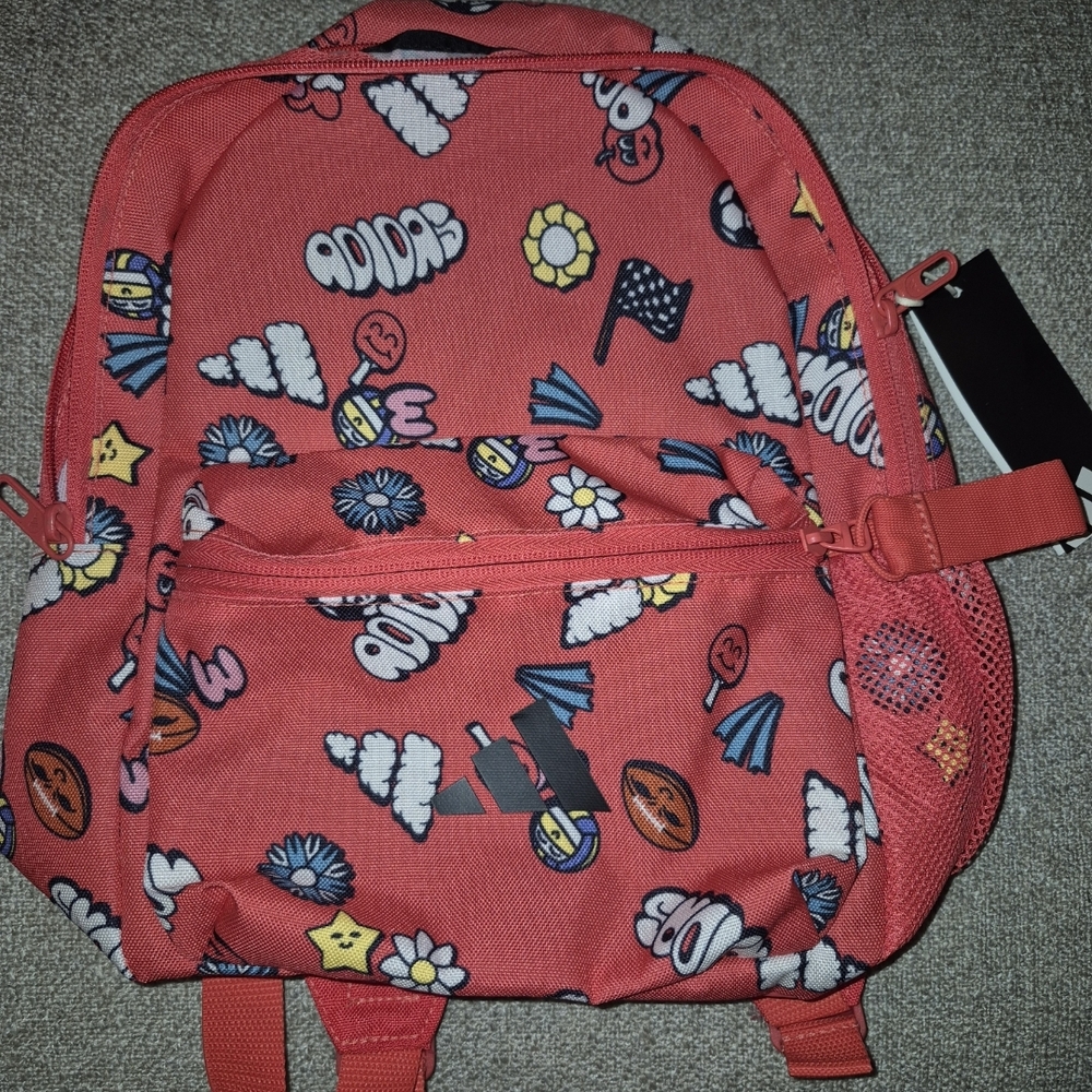 Kids Red Patterned Backpack